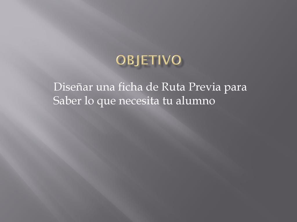 Diseñar una ficha de Ruta Previa para Saber lo que necesita tu alumno