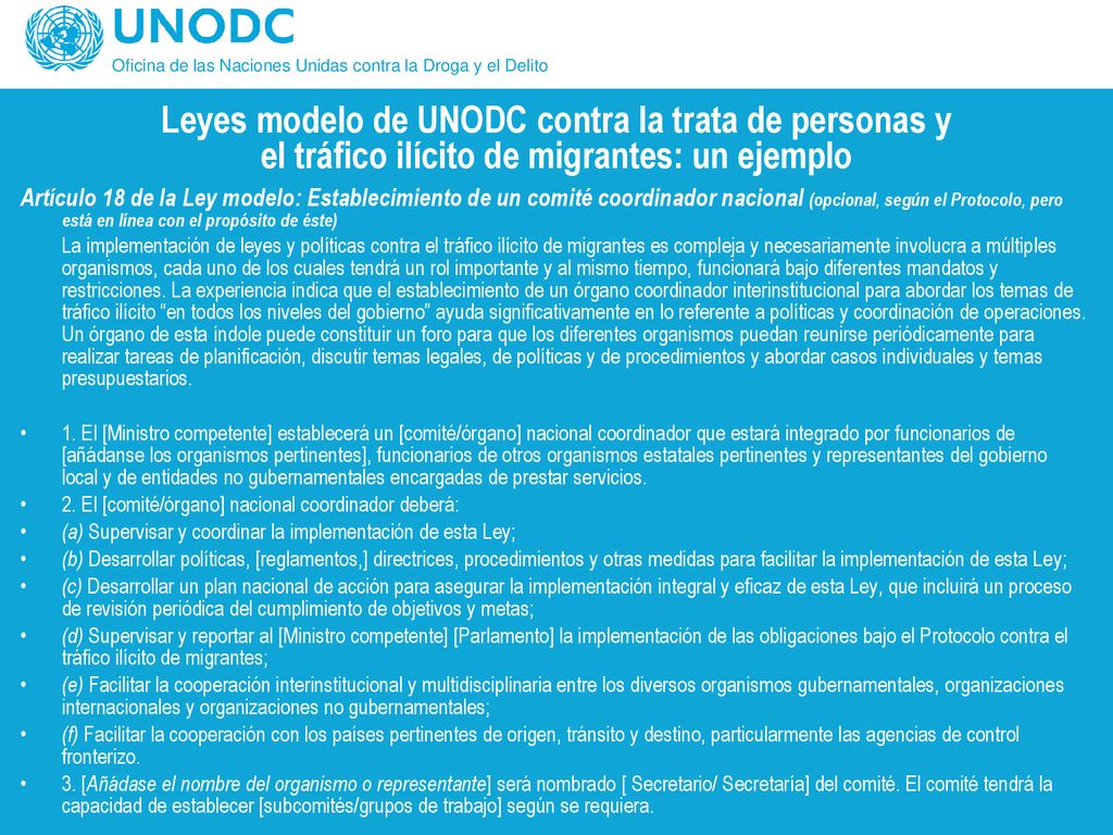 Oficina de las Naciones Unidas contra la Droga y el Delito