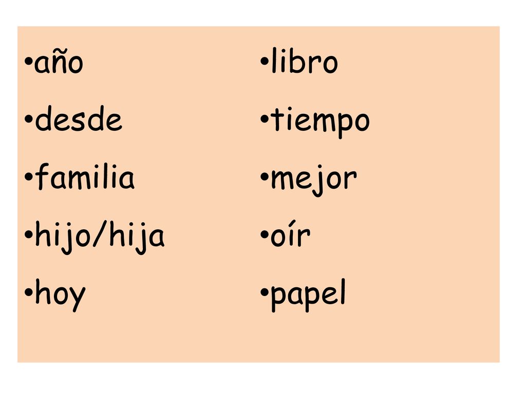 año libro desde tiempo familia mejor hijo/hija oír hoy papel