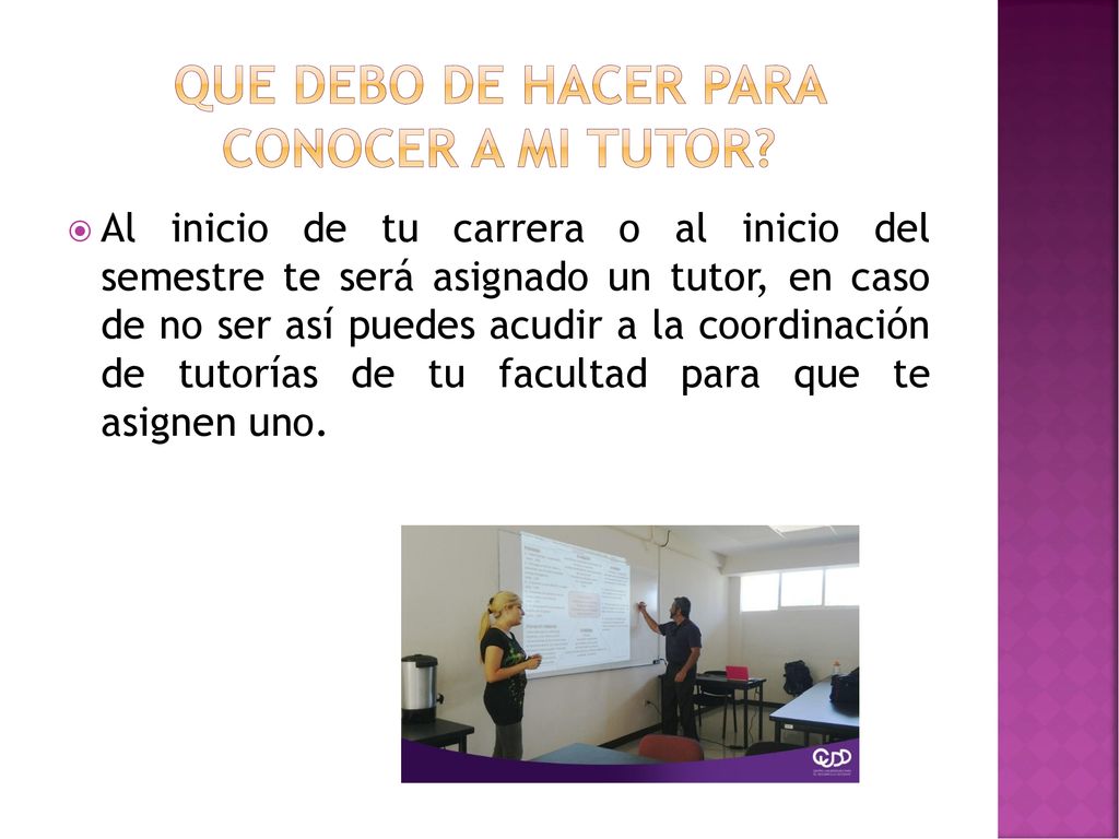 Que debo de hacer para conocer a mi tutor