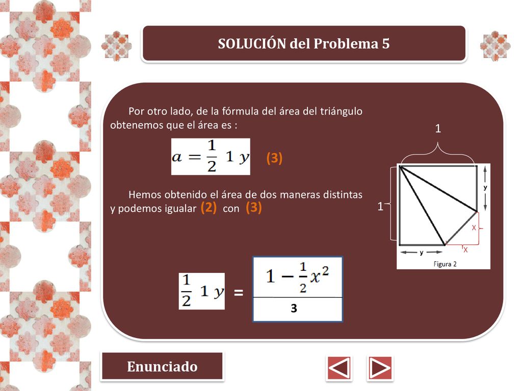 = SOLUCIÓN del Problema 5 (3) (2) (3) Enunciado 1 3