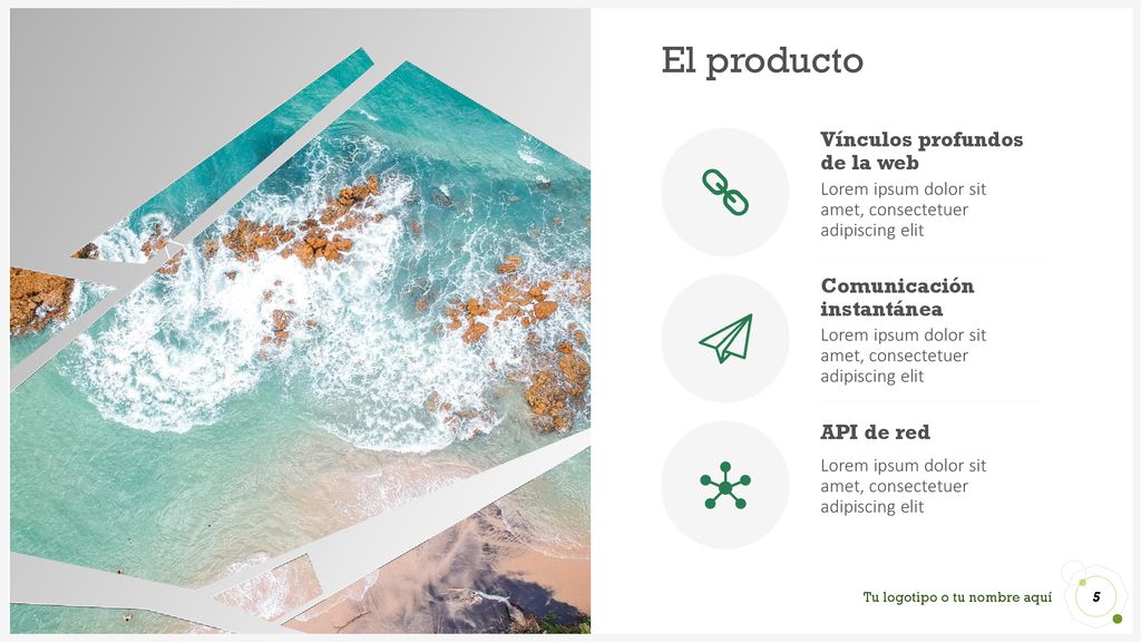 El producto Vínculos profundos de la web Comunicación instantánea