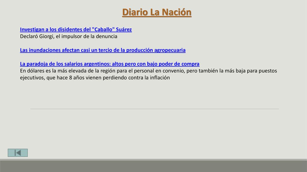 Diario La Nación Investigan a los disidentes del Caballo Suárez