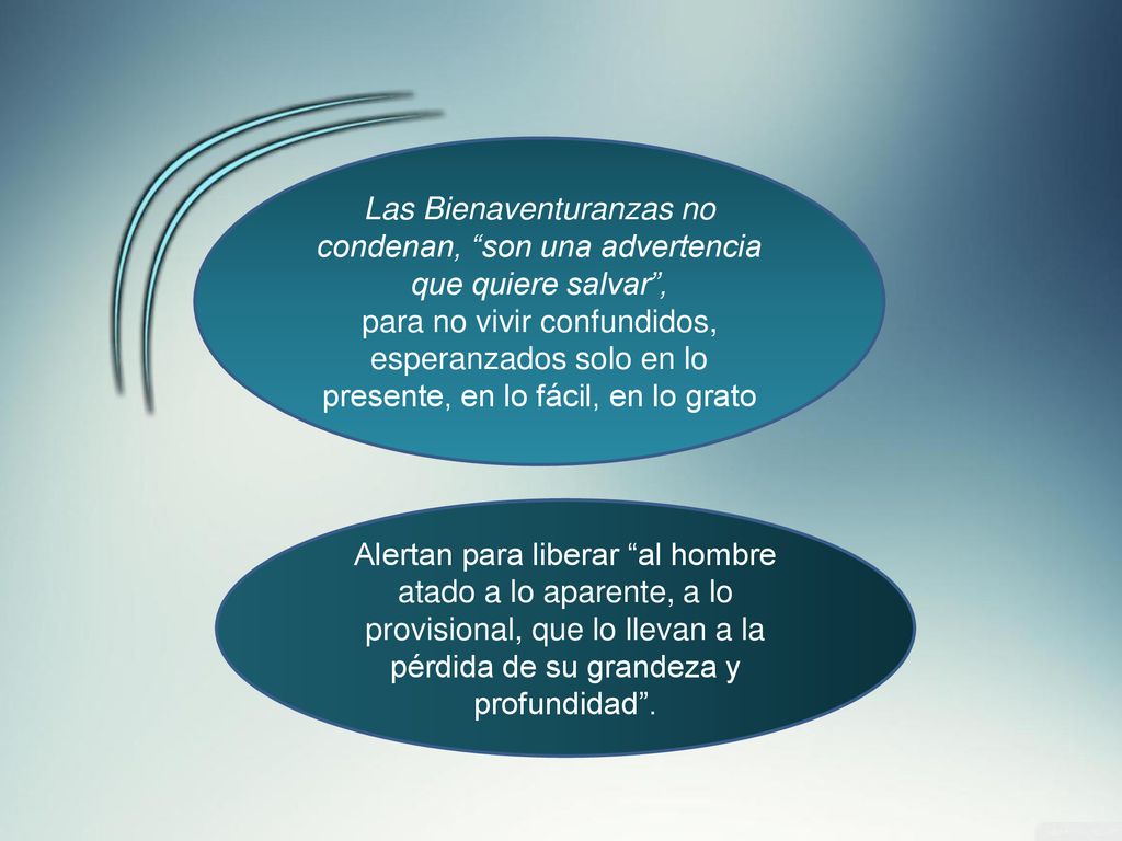 Las Bienaventuranzas no condenan, son una advertencia que quiere salvar ,