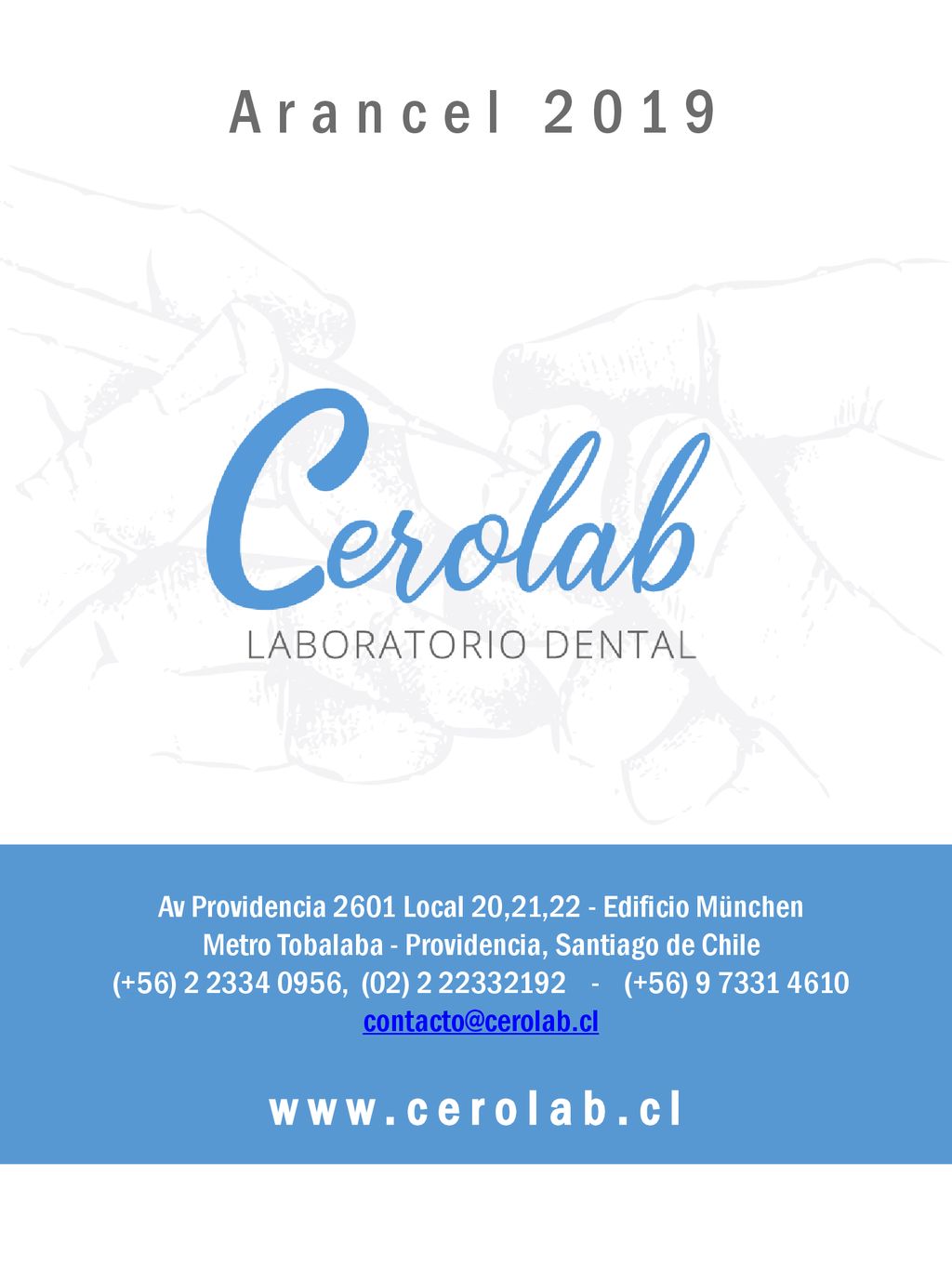 Arancel 2019 Av Providencia 2601 Local 20,21,22 - Edificio München. Metro Tobalaba - Providencia, Santiago de Chile.