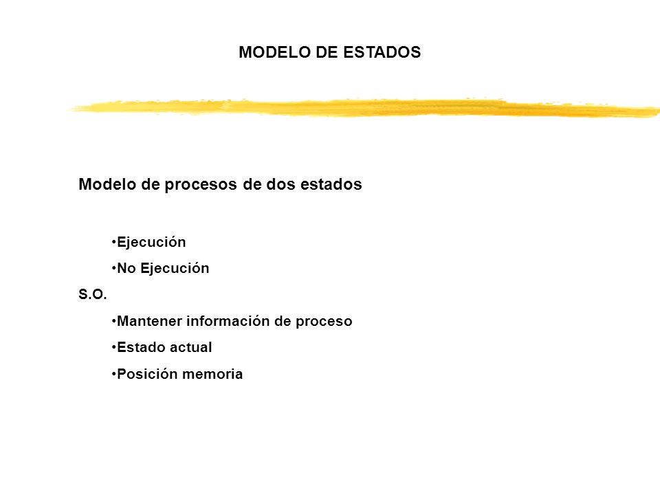 Modelo de procesos de dos estados