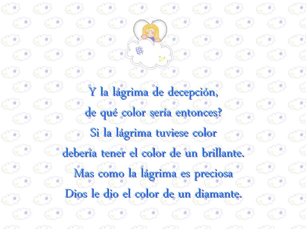 Y la lágrima de decepción, de qué color sería entonces