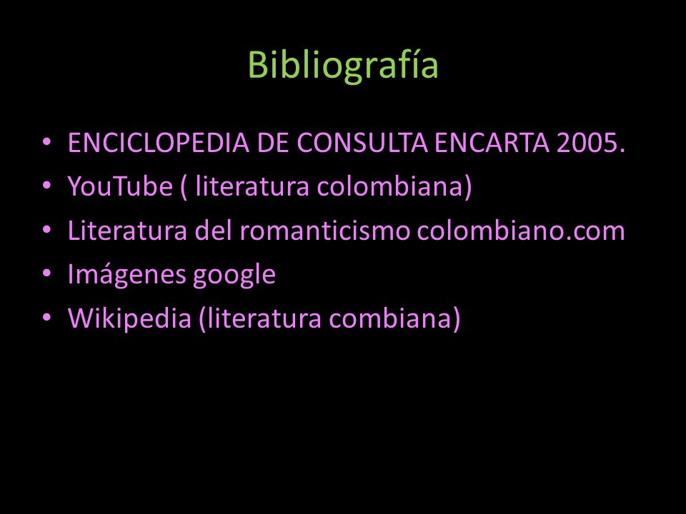 Bibliografía ENCICLOPEDIA DE CONSULTA ENCARTA 2005.