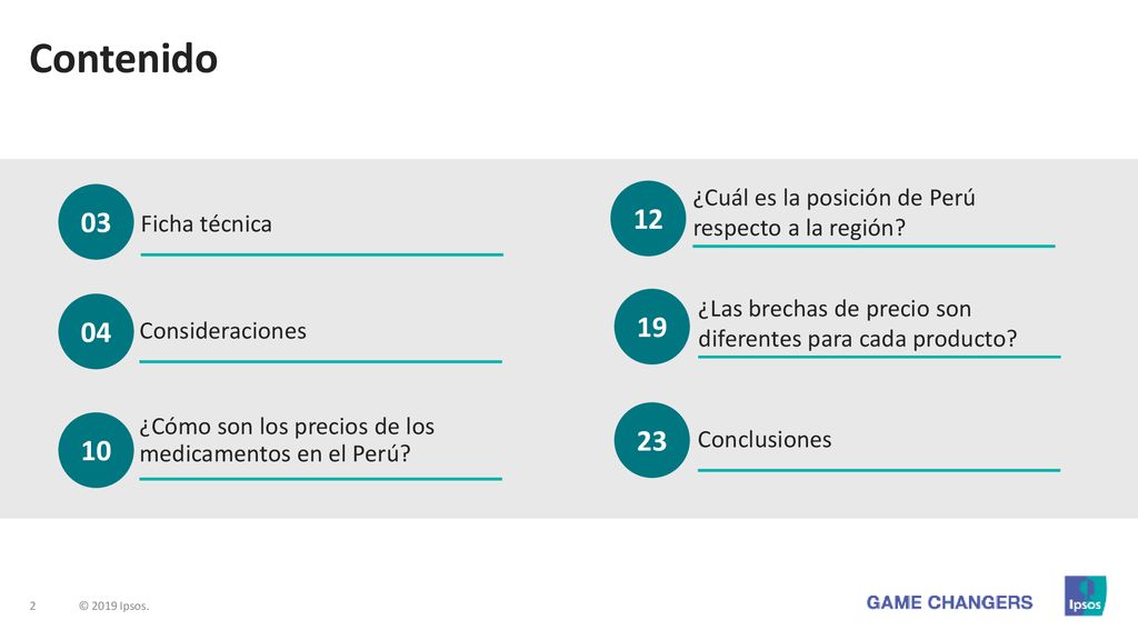 Contenido ¿Cuál es la posición de Perú respecto a la región Ficha técnica