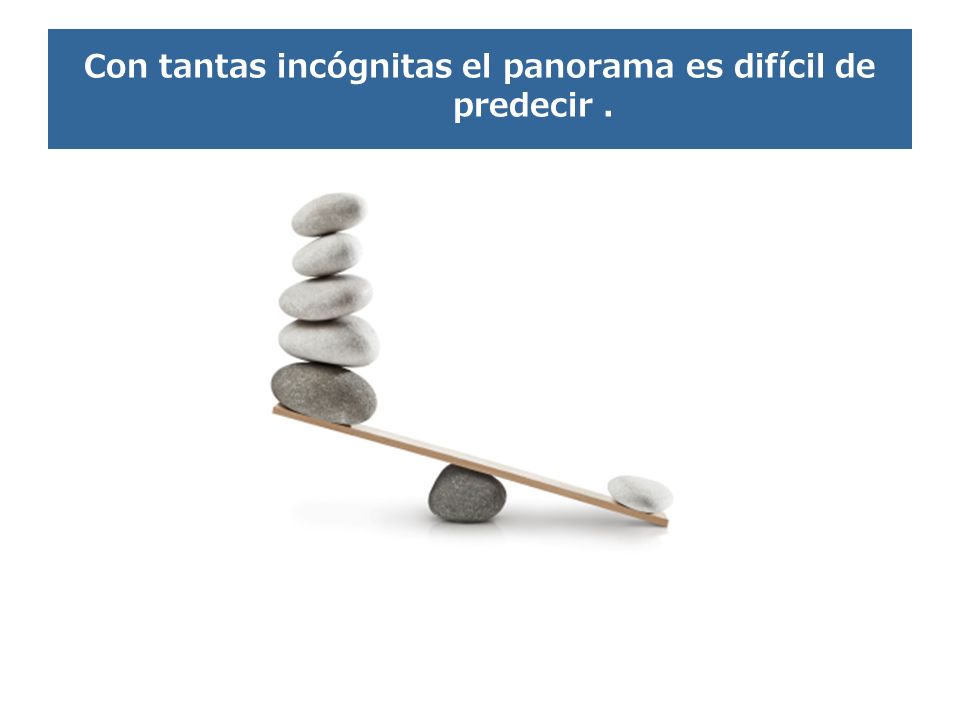 Con tantas incógnitas el panorama es difícil de predecir .