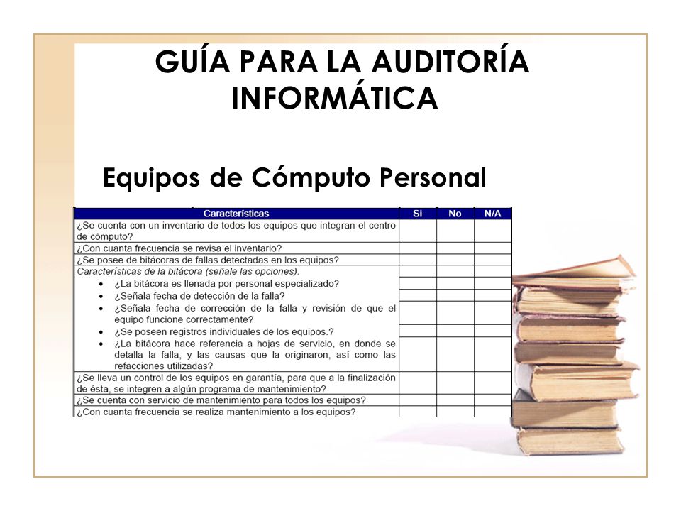 GUÍA PARA LA AUDITORÍA INFORMÁTICA - ppt descargar