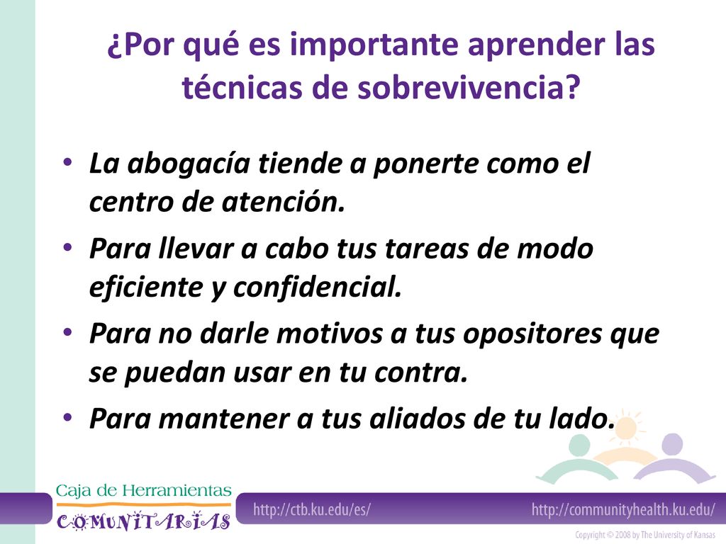 ¿Por qué es importante aprender las técnicas de sobrevivencia