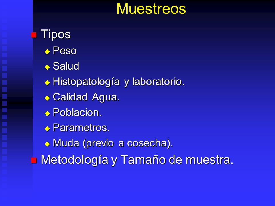 Muestreos Tipos Metodología y Tamaño de muestra. Peso Salud