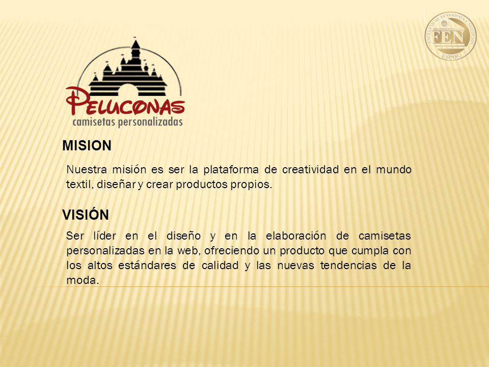 MISION Nuestra misión es ser la plataforma de creatividad en el mundo textil, diseñar y crear productos propios.