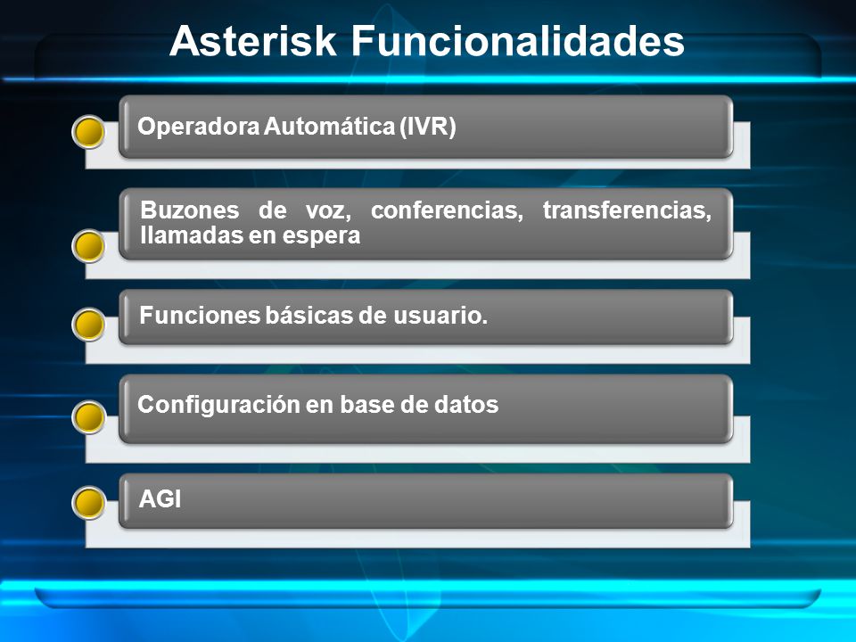 Asterisk Funcionalidades