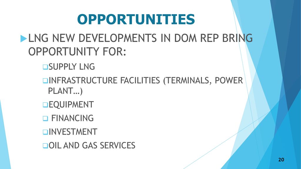 OPPORTUNITIES LNG NEW DEVELOPMENTS IN DOM REP BRING OPPORTUNITY FOR: