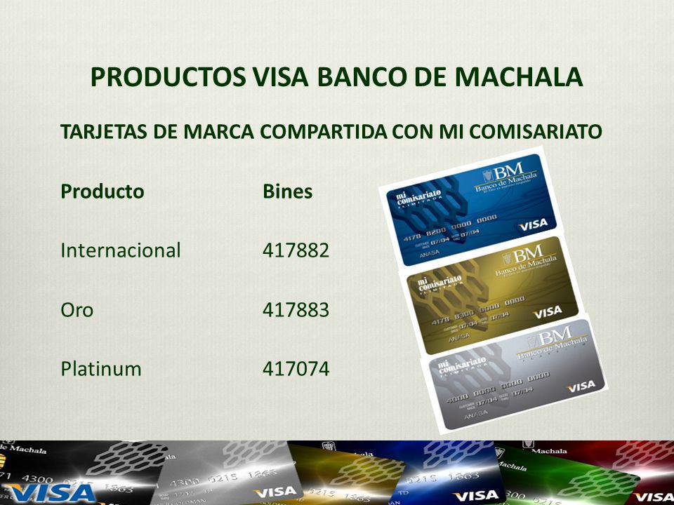 PRODUCTOS VISA BANCO DE MACHALA