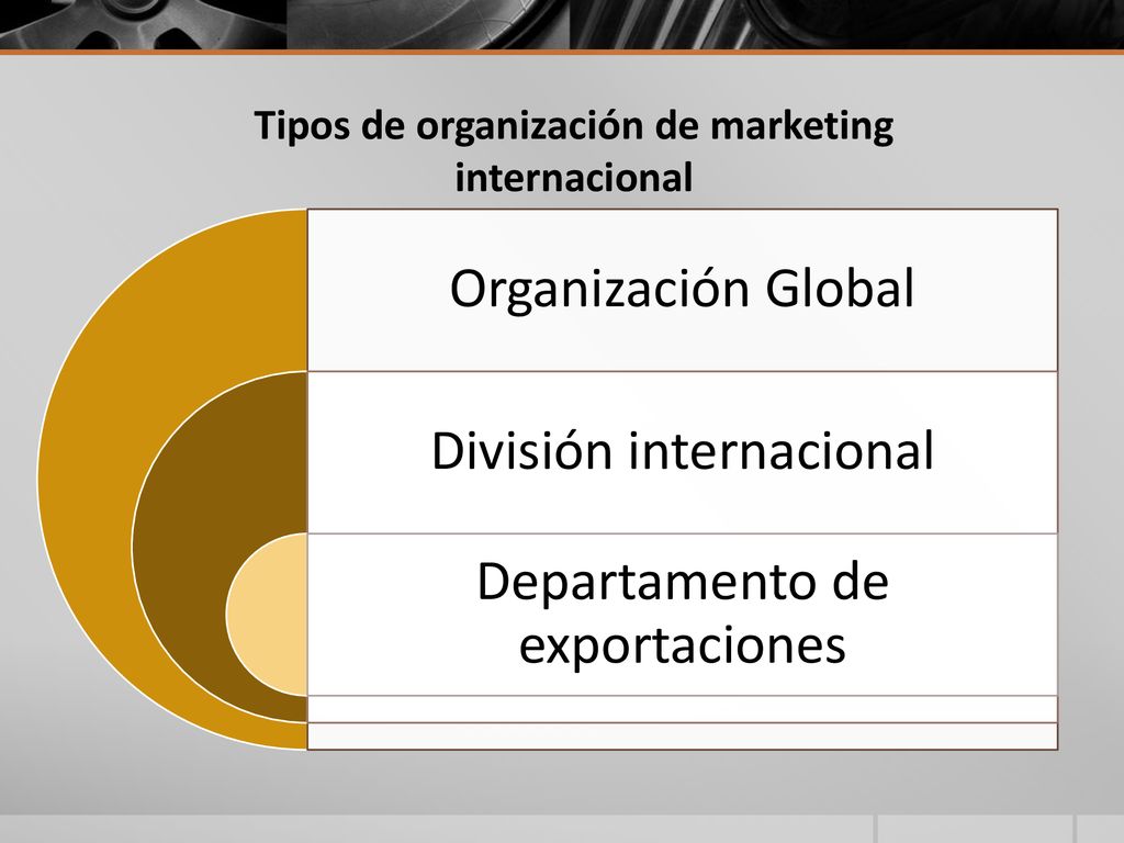 Tipos de organización de marketing internacional