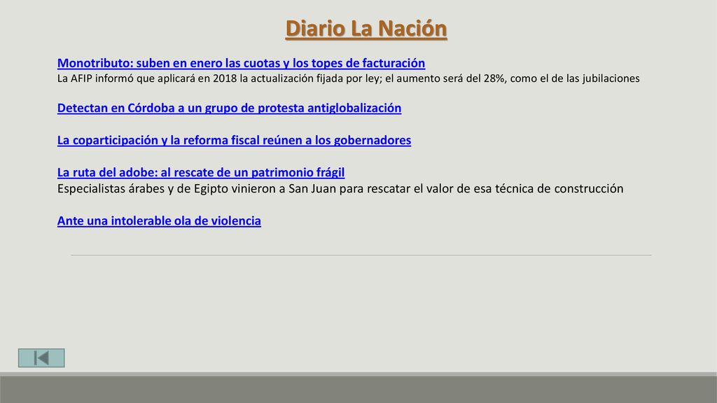Diario La Nación Monotributo: suben en enero las cuotas y los topes de facturación.