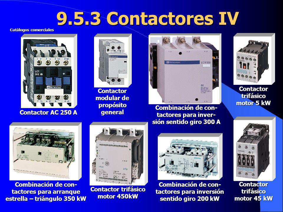 9.5.3 Contactores IV Contactor trifásico motor 5 kW