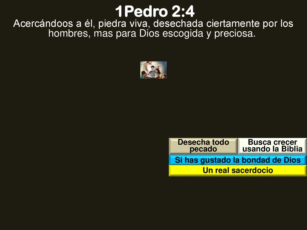 Busca crecer usando la Biblia Si has gustado la bondad de Dios