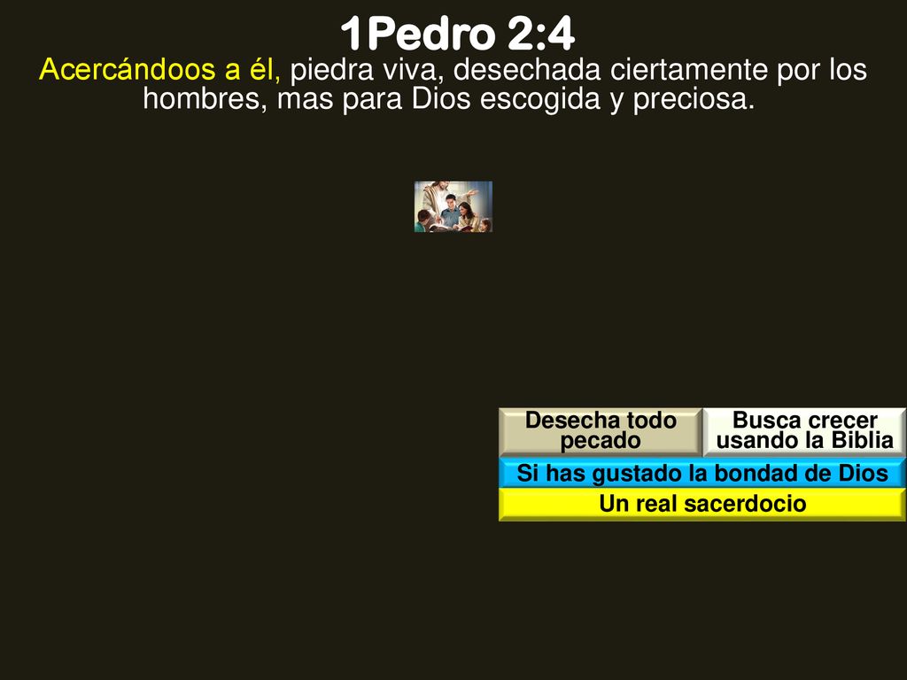 Busca crecer usando la Biblia Si has gustado la bondad de Dios
