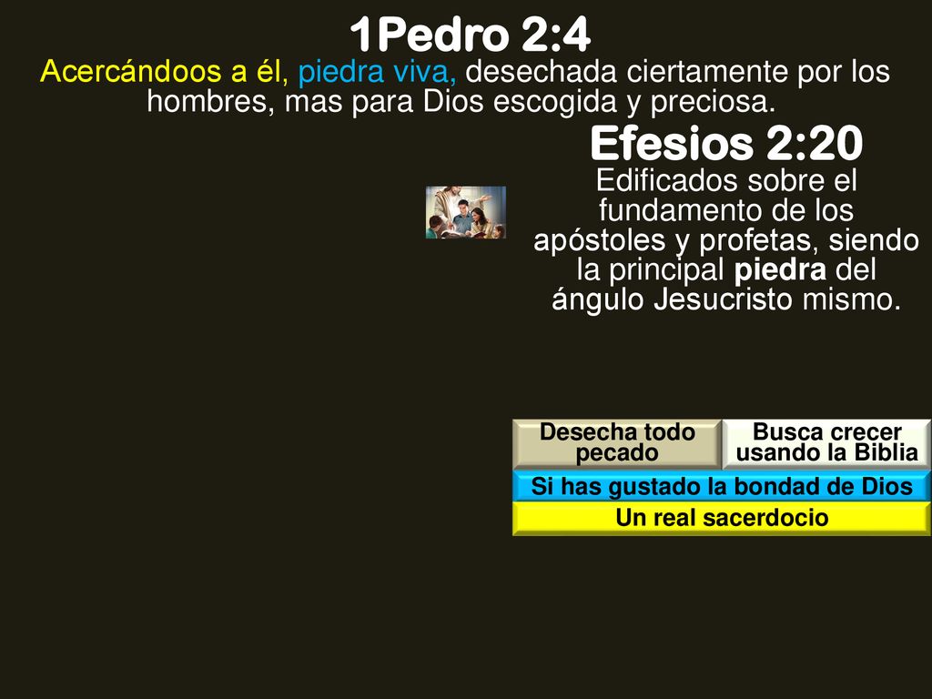 Busca crecer usando la Biblia Si has gustado la bondad de Dios