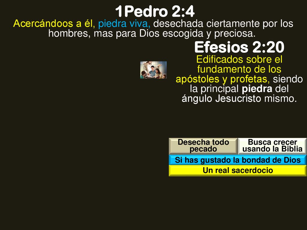 Busca crecer usando la Biblia Si has gustado la bondad de Dios