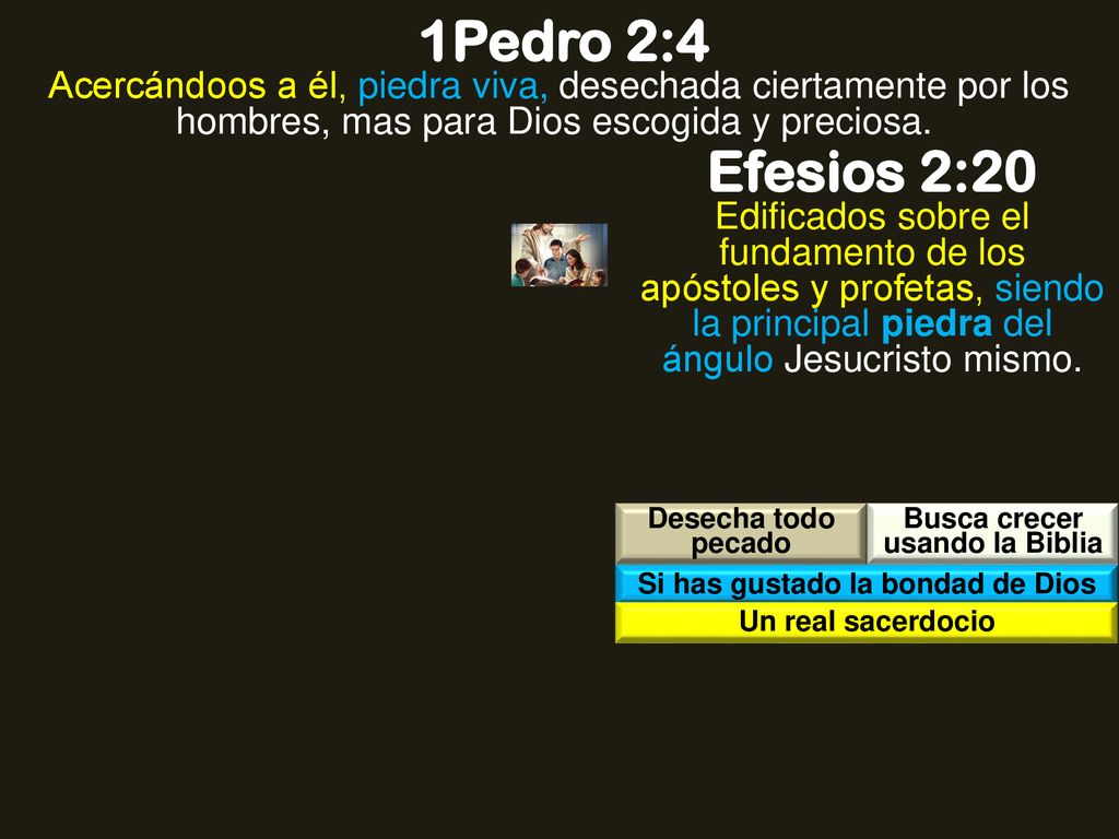 Busca crecer usando la Biblia Si has gustado la bondad de Dios
