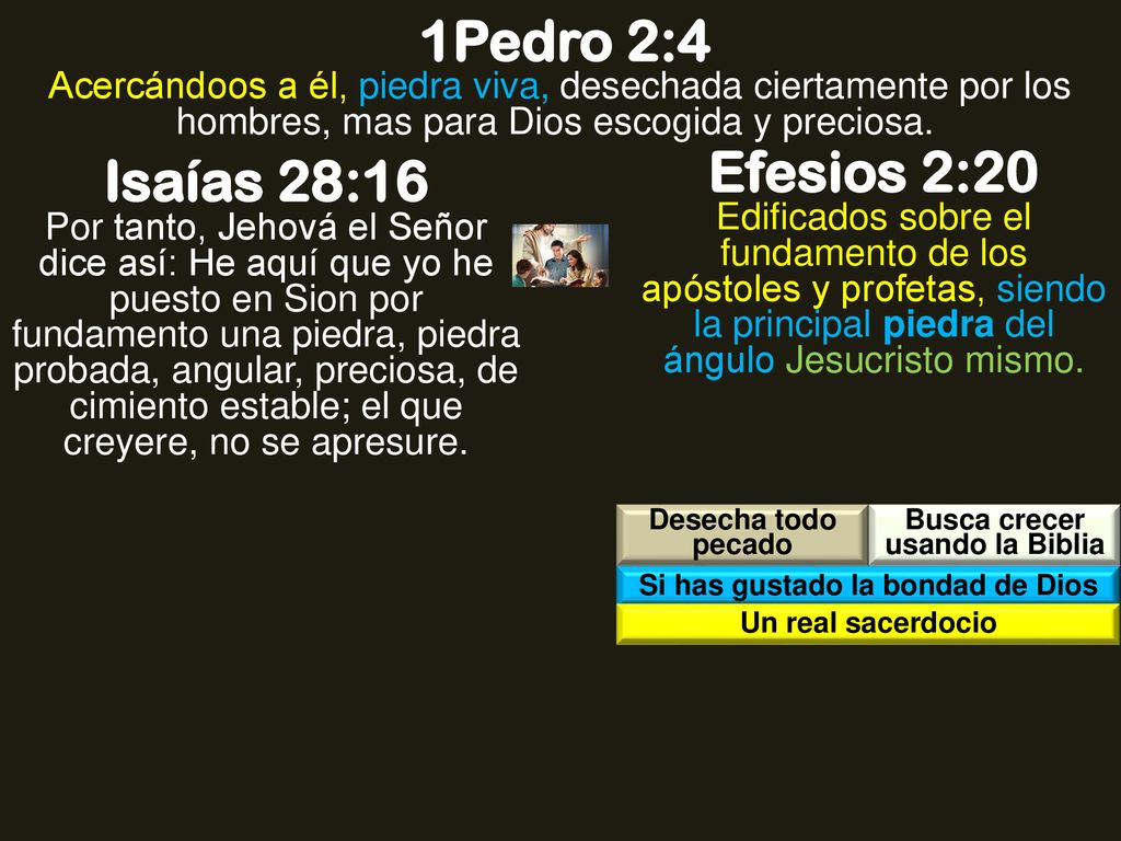 Busca crecer usando la Biblia Si has gustado la bondad de Dios