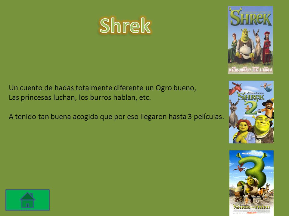 Shrek Un cuento de hadas totalmente diferente un Ogro bueno,