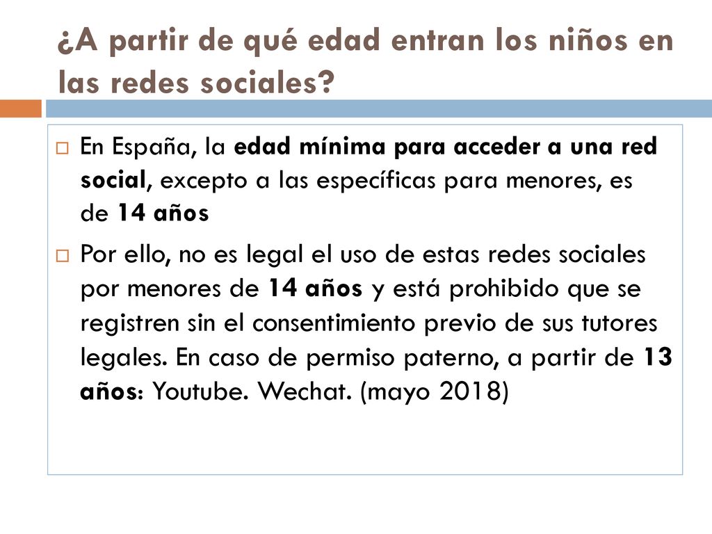 ¿A partir de qué edad entran los niños en las redes sociales
