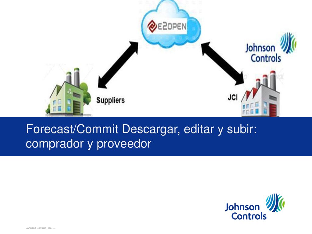 Forecast/Commit Descargar, editar y subir: comprador y proveedor