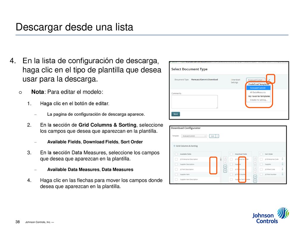 Descargar desde una lista