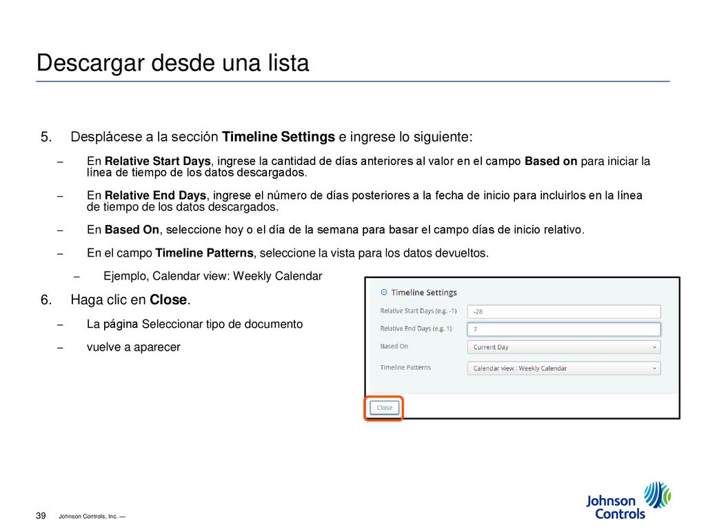 Descargar desde una lista