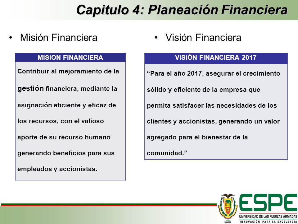 Capitulo 4: Planeación Financiera