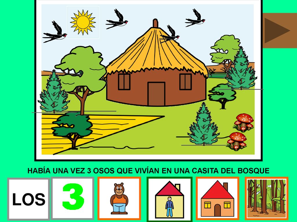 HABÍA UNA VEZ 3 OSOS QUE VIVÍAN EN UNA CASITA DEL BOSQUE