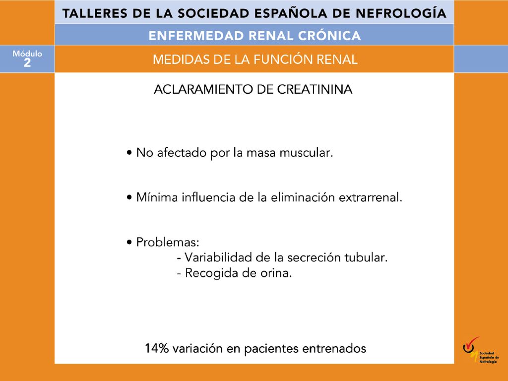 En la práctica clínica corriente, el aclaramiento de creatinina ha sido la fórmula más ampliamente utilizada para estimar el FG.