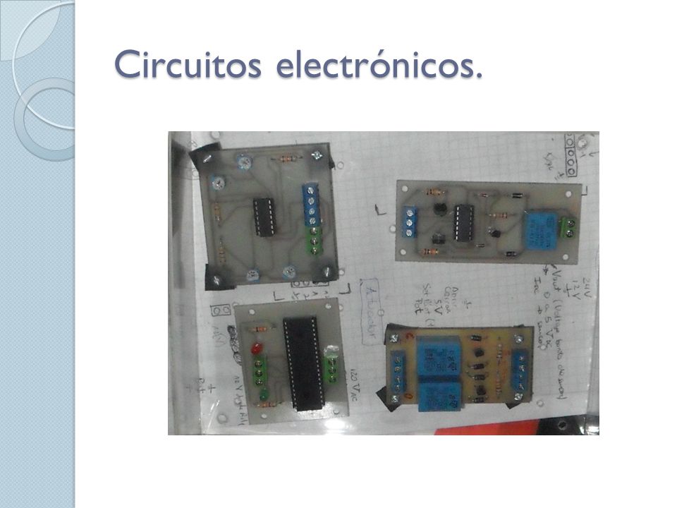 Circuitos electrónicos.