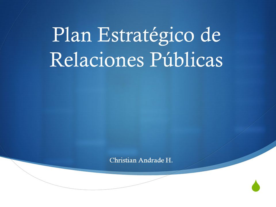 Plan Estratégico de Relaciones Públicas