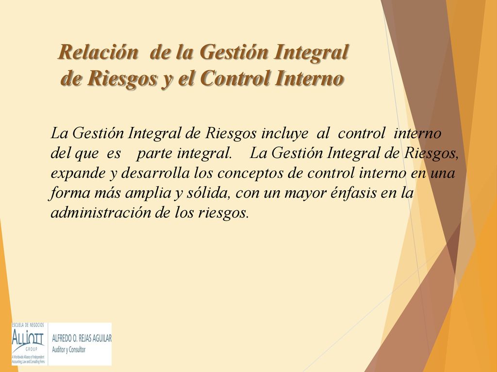 Relación de la Gestión Integral de Riesgos y el Control Interno