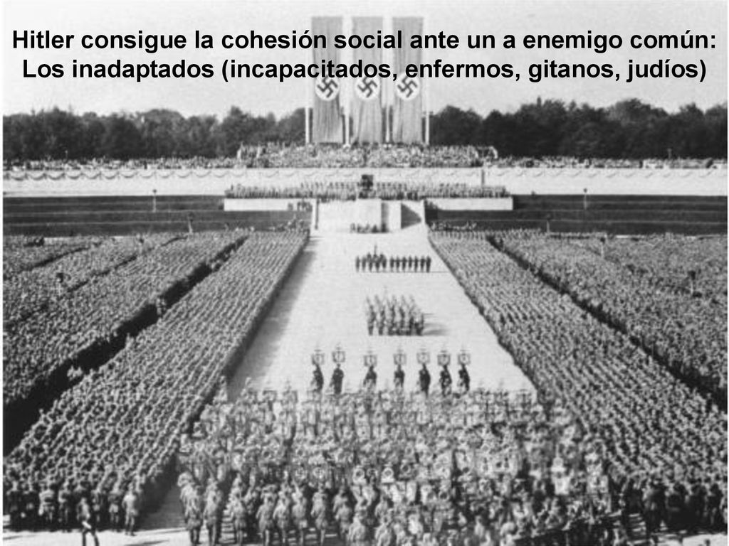 Hitler consigue la cohesión social ante un a enemigo común: