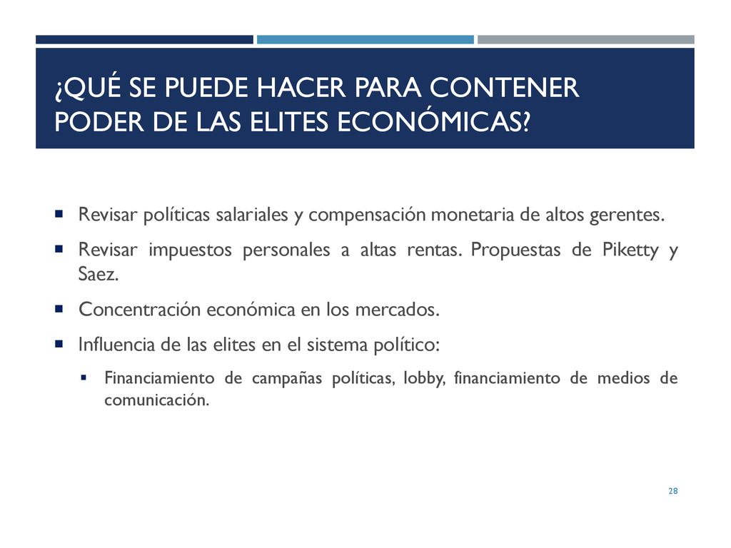¿Qué se puede hacer para contener poder de las elites económicas