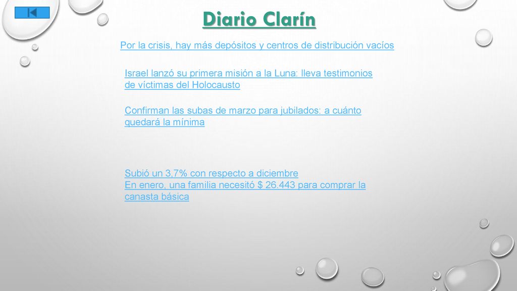 Diario Clarín Por la crisis, hay más depósitos y centros de distribución vacíos.
