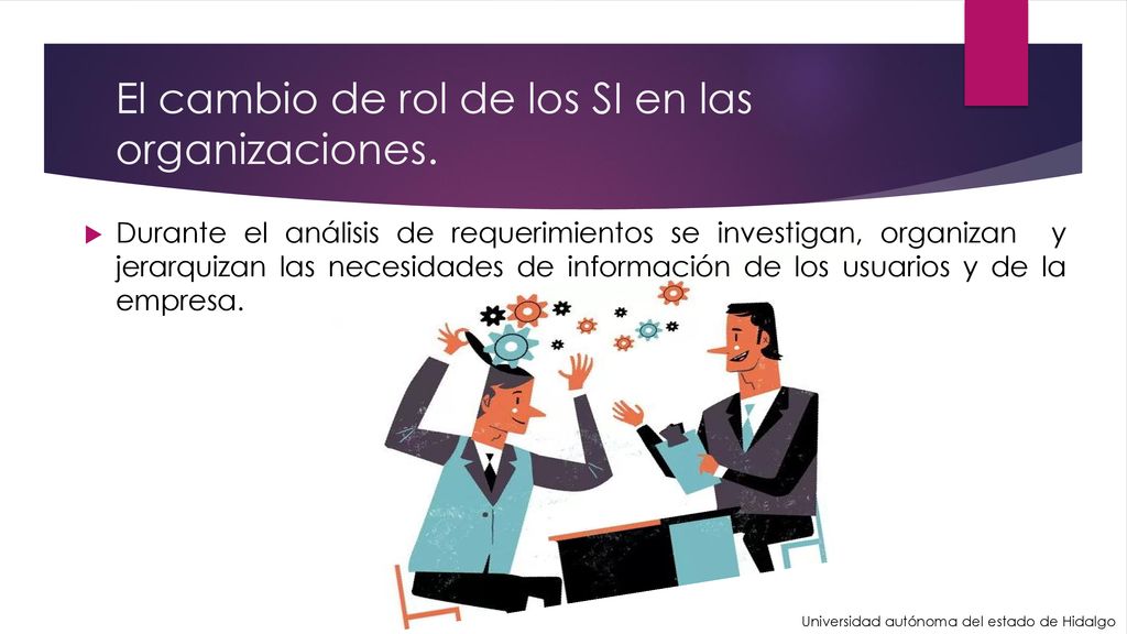El cambio de rol de los SI en las organizaciones.