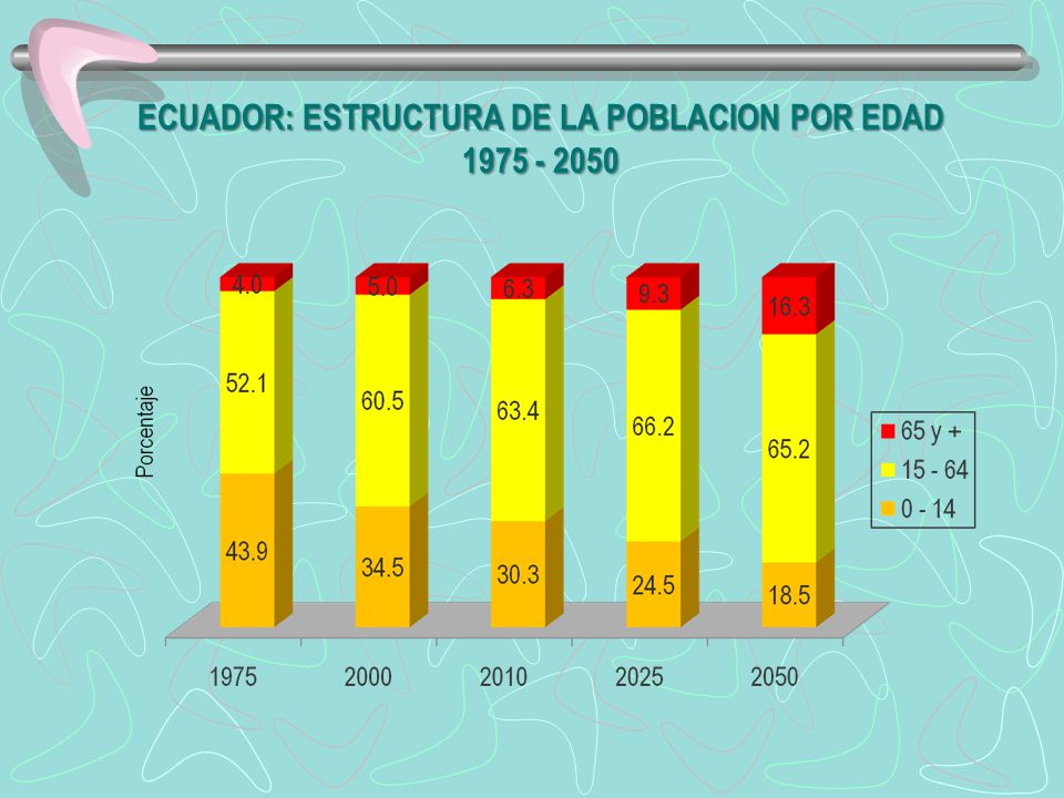 ECUADOR: ESTRUCTURA DE LA POBLACION POR EDAD