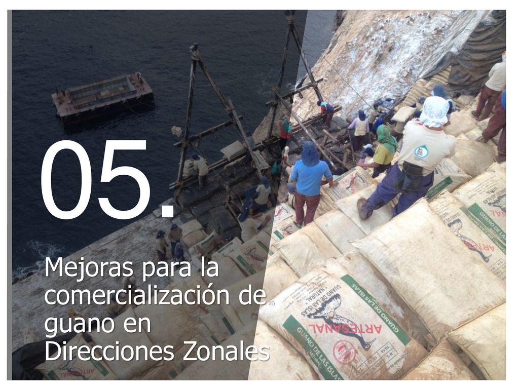 Mejoras para la comercialización de guano en Direcciones Zonales