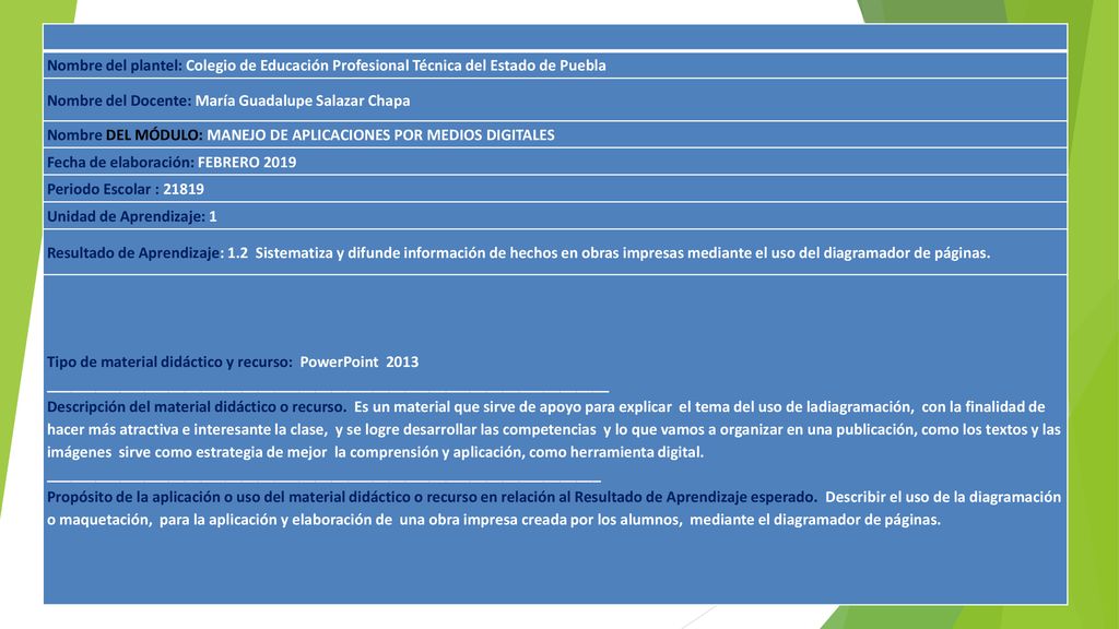 Nombre del plantel: Colegio de Educación Profesional Técnica del Estado de Puebla