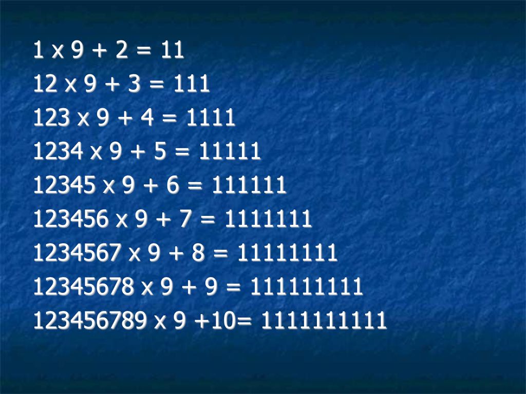 1 x = x = x = x = x =
