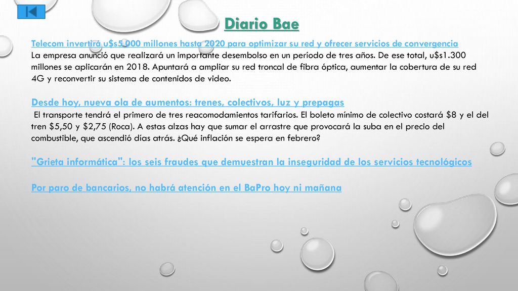 Diario Bae Telecom invertirá u$s5.000 millones hasta 2020 para optimizar su red y ofrecer servicios de convergencia.